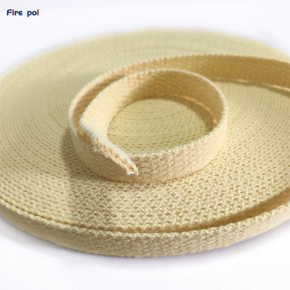 Fire flowing art prop wick Width 19mm thickness 3mm 100% Kevlar wicking  PuR Flat Wicking 4