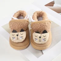 Kids Baby Shoes Boy Girl Booties Winter Warm Cartoon Animal Toddler Prewalkers Cotton Soft Anti-Slip Infant Newborn Crib Shoes 5