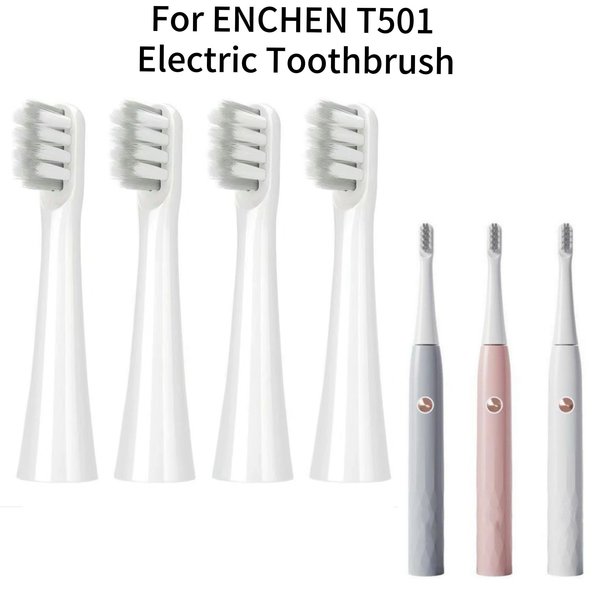 For Enchen T501 Electric Toothbrush Replacement Toothbrush Heads Brush Bristles,4/8/16pcs