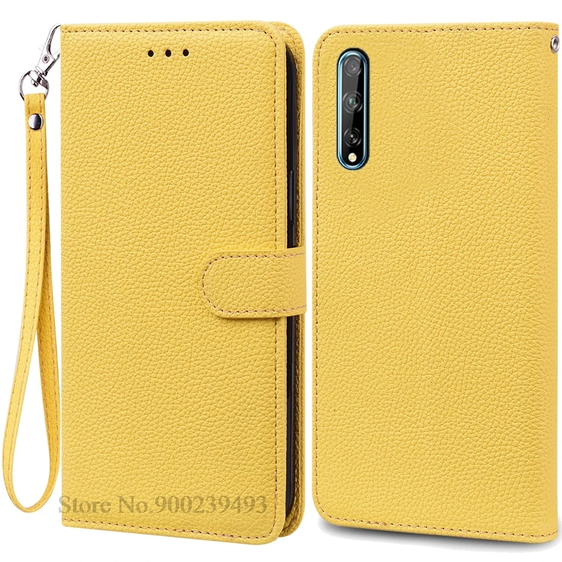 Luxurious Soft TPU Leather Flip Wallet Phone Case with Strap and Card Slots