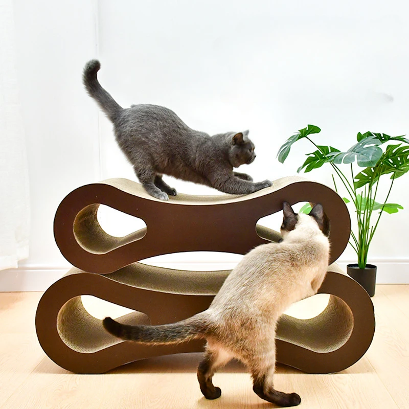 

Wooden Cat Scratching Board Corrugated Paper Cat Litter Cat Climbing Cat Toy Grinding Claw Rest Play Cat Furniture 86x27x27cm