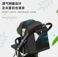 Poussette ultra-légère bidirectionnelle, peut s'asseoir, Simple, pliable à un bouton, haut débit, parapluie pour nouveau-né, voiture, chariot de voyage en plein air 4