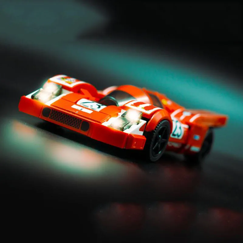MOC Nummer 20 Golf 917 karat Mit Aufkleber Montieren Bausteine Kreativität Racing DIY Modell Spielzeug Ziegel kinder Urlaub geschenke – Detail 9