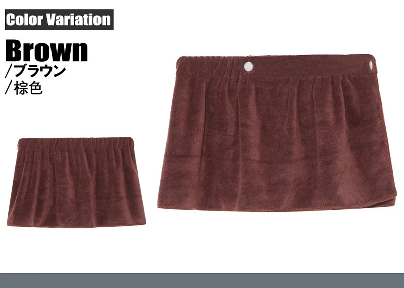 Description Picture 6 of itemCLEVER-MENMODE Sexy Sleep Bottoms Microfiber Pajamas Men Nightwear Short Towel Pants Side Split Bathrobe Culottes Soft Thick