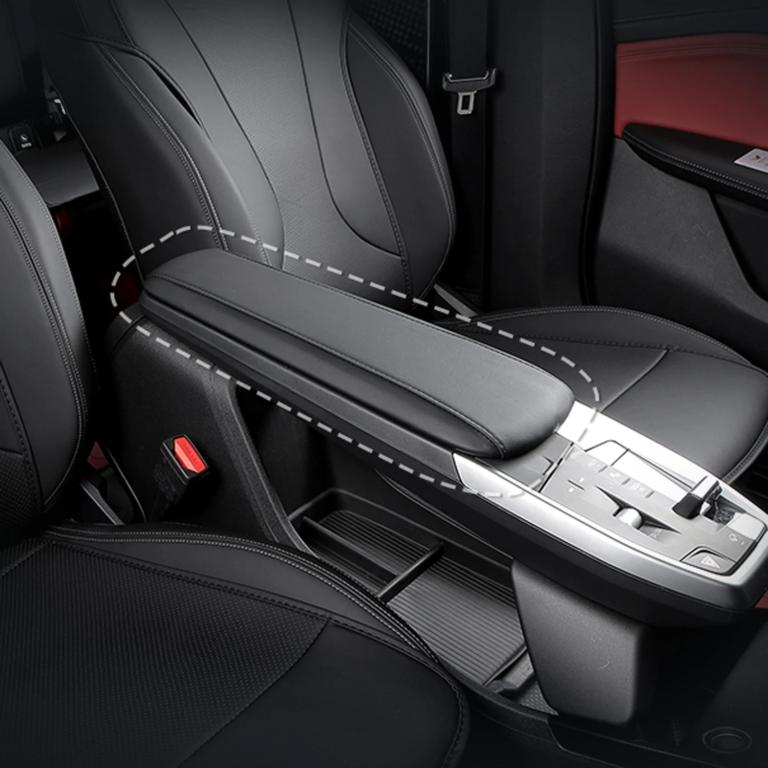 Car-Accessories-Fit-for-BMW-X1-iX1-2023-2024-Leather-Center-Armrest-Pad ...
