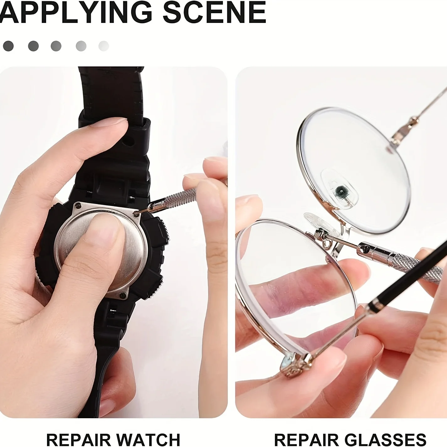 Micro Repair Screw Set 630 Pcs for Glasses Sunglasses Watches Jewelry M1.2 M1.4 with Screwdriver