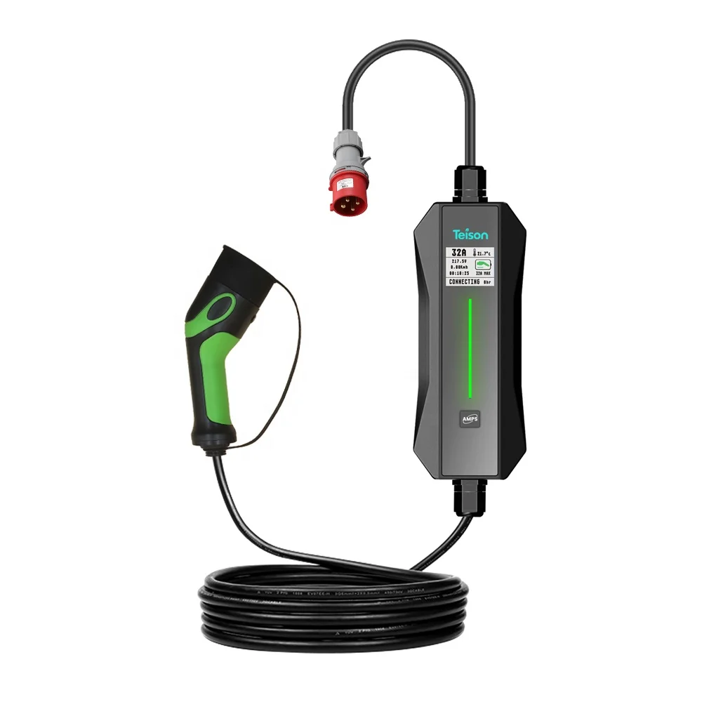 

Teison AC 22kw 3 phase ev charger portable type 2 plug