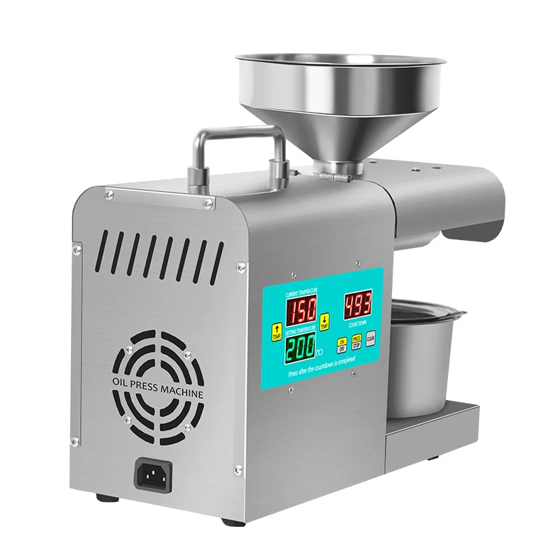 DIVEDEER RG312 Intelligente Ölpresse für den Haushalt mit Digitalanzeige und Temperaturregelung aus Edelstahl für Erdnüsse und Leinsamen – Detail 12