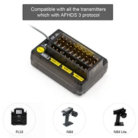 FLYSKY FGr12B 2.4GHz 12CH Receiver PWM PPM Ibus for AFHDS3 Transmitters RF Modules PL18/ NB4 /NB4 Lite RC Car Boat Vehicle 2