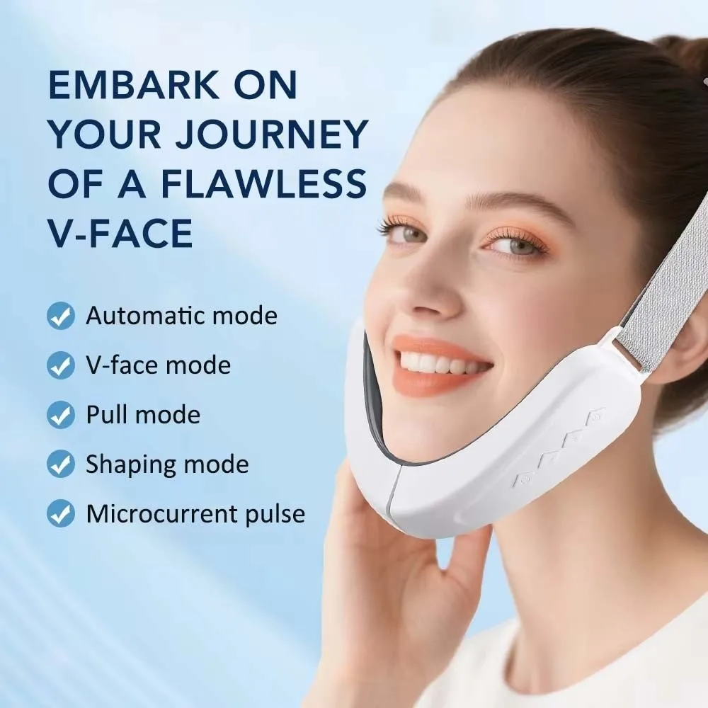 High-Elasticity Electric V-face Device Adjustable Folding Intelligent Facial Massager Comfortable Micro-current