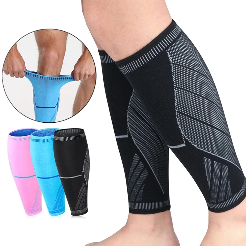 

Lower Leg Sleeve Cover Compression Anti-slip Knitted Leg Sleeves Calf Shin Splints Elbow Knee Pads Sports Protective Equipment