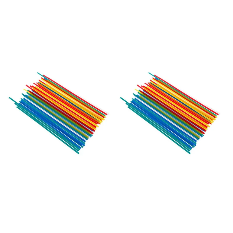 AT53 100Pcs 용접봉 PPR PP PVC 플라스틱 자동차 범퍼 수리 용접기 스틱 키트 폴리 프로필렌 핸드 툴 납땜 세트