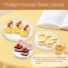 3 Layer Wood Cake Tray Cupcake Display for Stand Snack Dessert Wedding Party Table Birthday Round Tiered Dessert Serving Tray 3