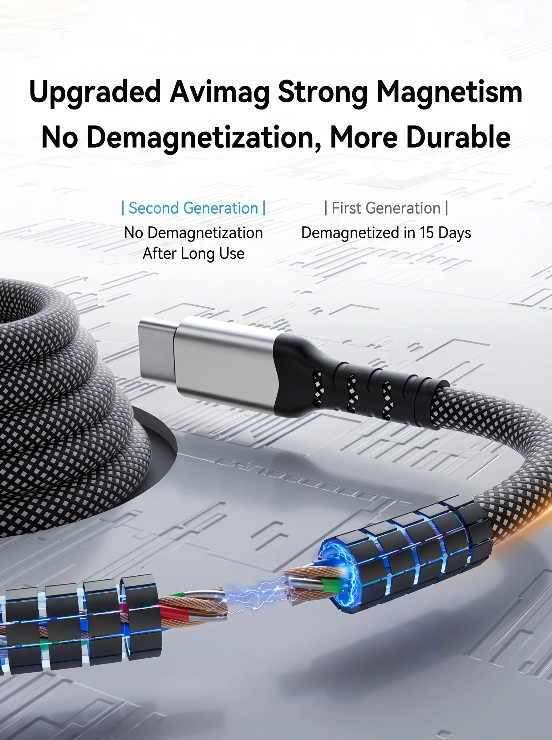 ASUS 60W Magnetic USB-C to Lightning Fast Charging Braided Cable