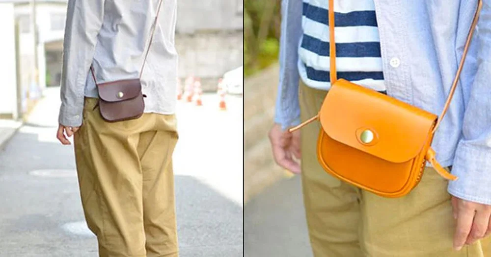 500gsm kraft paper sewing pattern leather craft simple shoulder bag die cutting template 13x10x4cm