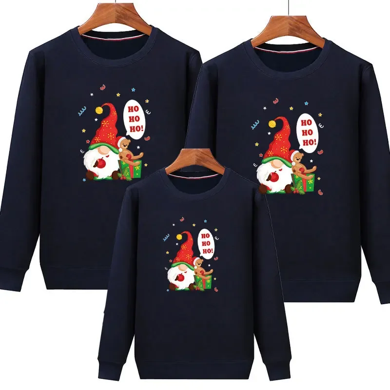 Sudadera con estampado navideño de familia, traje a juego, jersey para madre, padre, hija e hijo, camisa de aspecto familiar de invierno