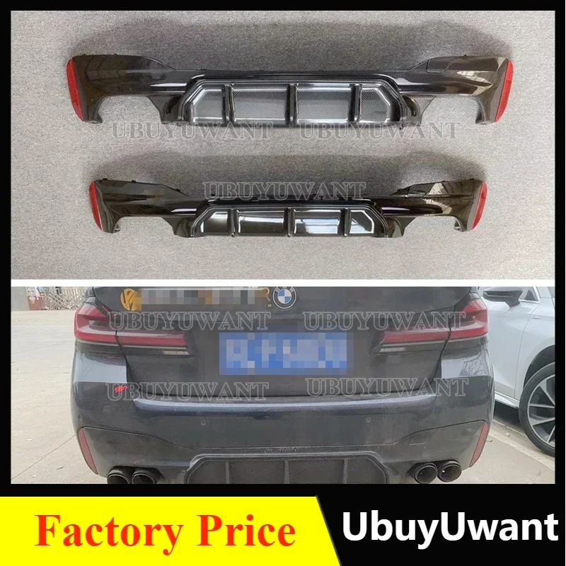 

Глянцевый черный диффузор для заднего бампера BMW 5 серии G30 G38 525i 530i 535i 540i ABS M5