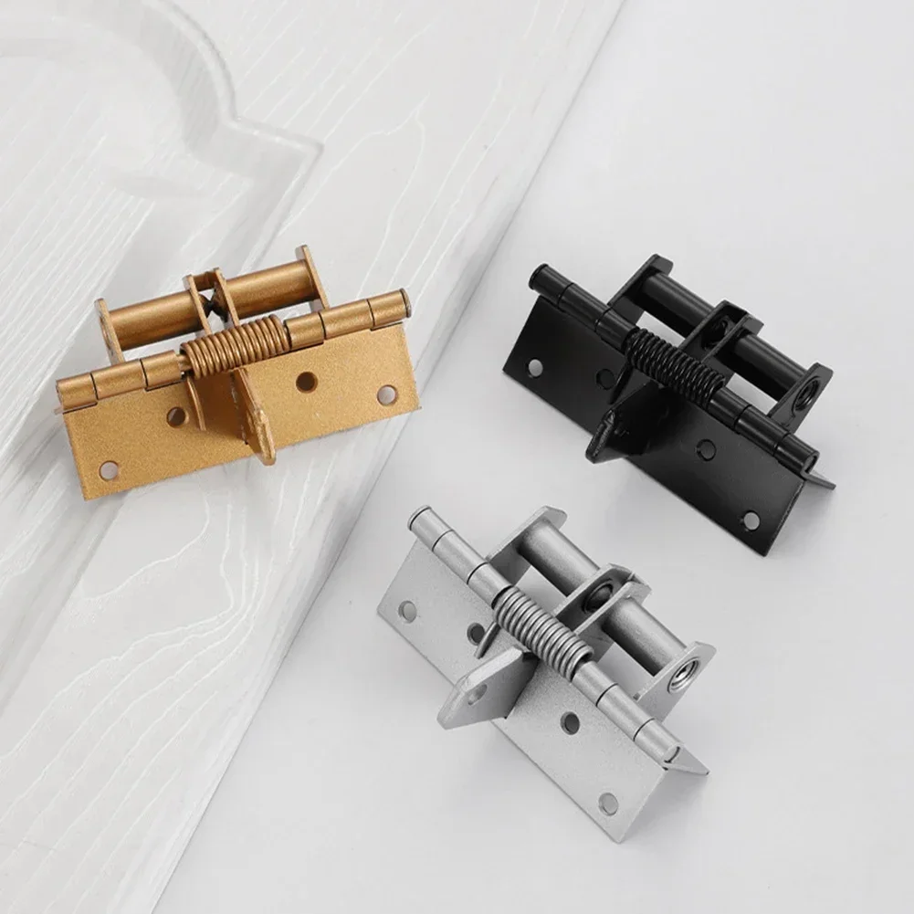 Self-closing Door Hinge Invisible 90 Degree Positioning Door Closer Heavy Duty Automatic Closing Spring Hinges Hardware