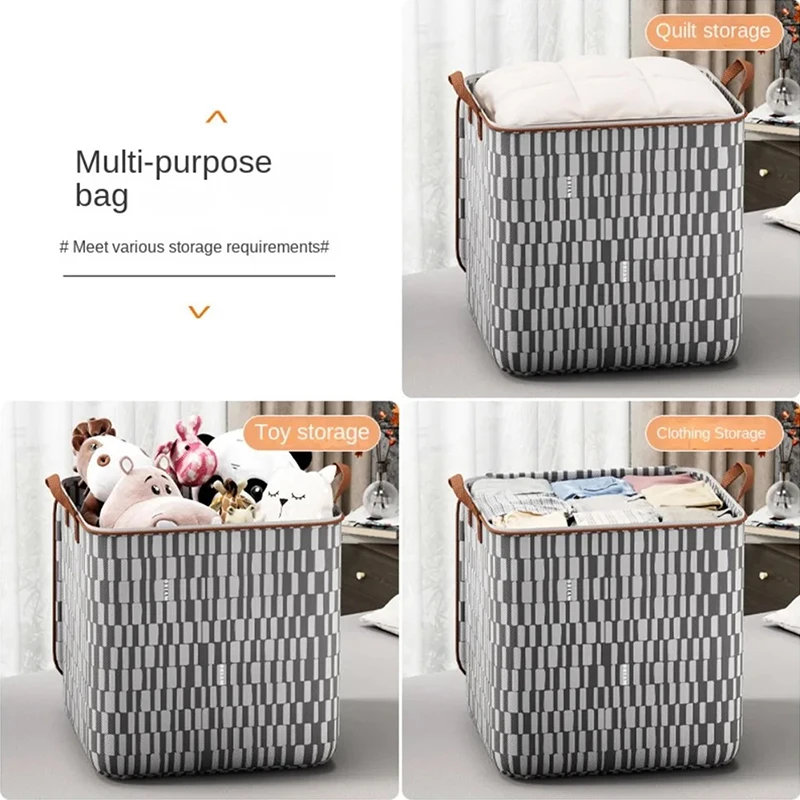 Quilt Storage Bag Household Wardrobe Clothes Organizer Blanket Sorting Storage Bag Dust Proof Moving Large Capacity Bag 3