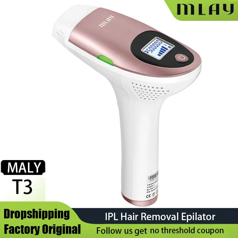 Mlay T3 Laser Hair Removal IPL Device Machine Permanent Electric Depilador a Laser Face Body With 500000 Flashes Drop Shipping godox ak r22 collapsible silicone photography diffuser dome for v1 series flashes ad100pro ad200pro with h200r studio photography portrait live stream