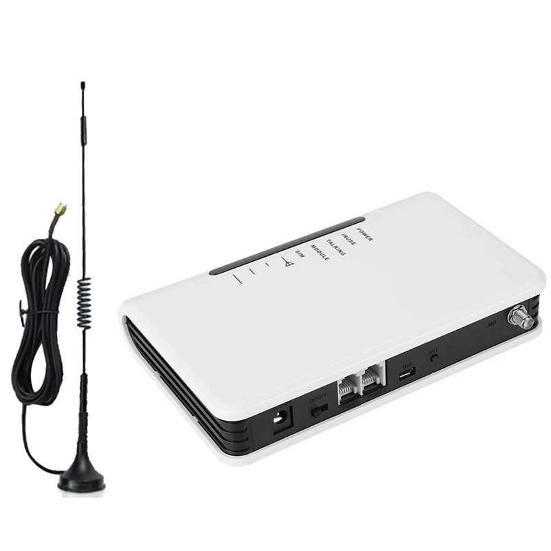 

Wireless Terminal White Plastic For Desktop Landline Phone Audio Cassette Cellular Card (EU Plug)