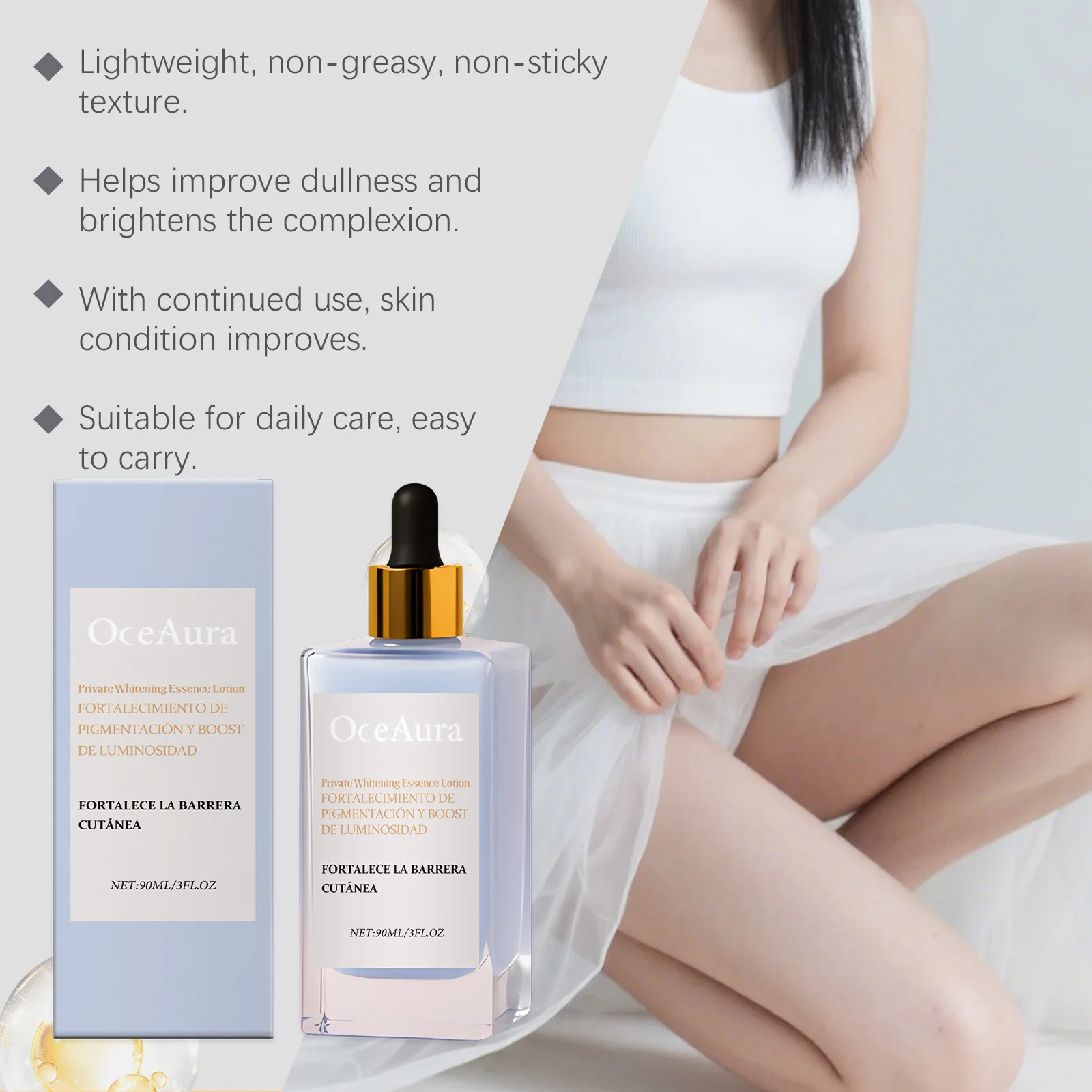 Women's Skincare Essence Lotion: Nourishes, moisturizes and cares for the skin — a skincare essence lotion.