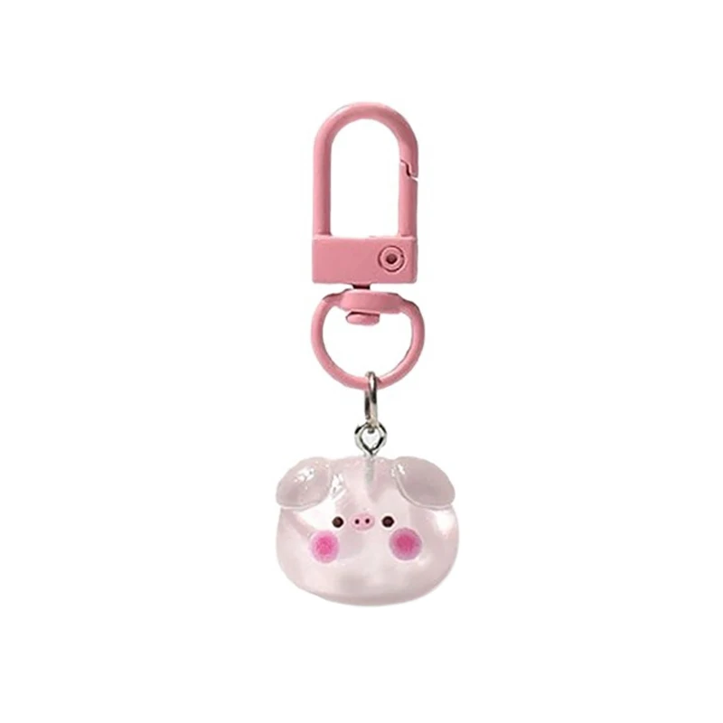 1 paar Nette Süße Rosa Schwein Schlüsselbund Anhänger Cartoon Vielseitig Charme Schlüssel Ringe Exquisite Rucksack Dekoration Zubehör Geschenke – Detail 7
