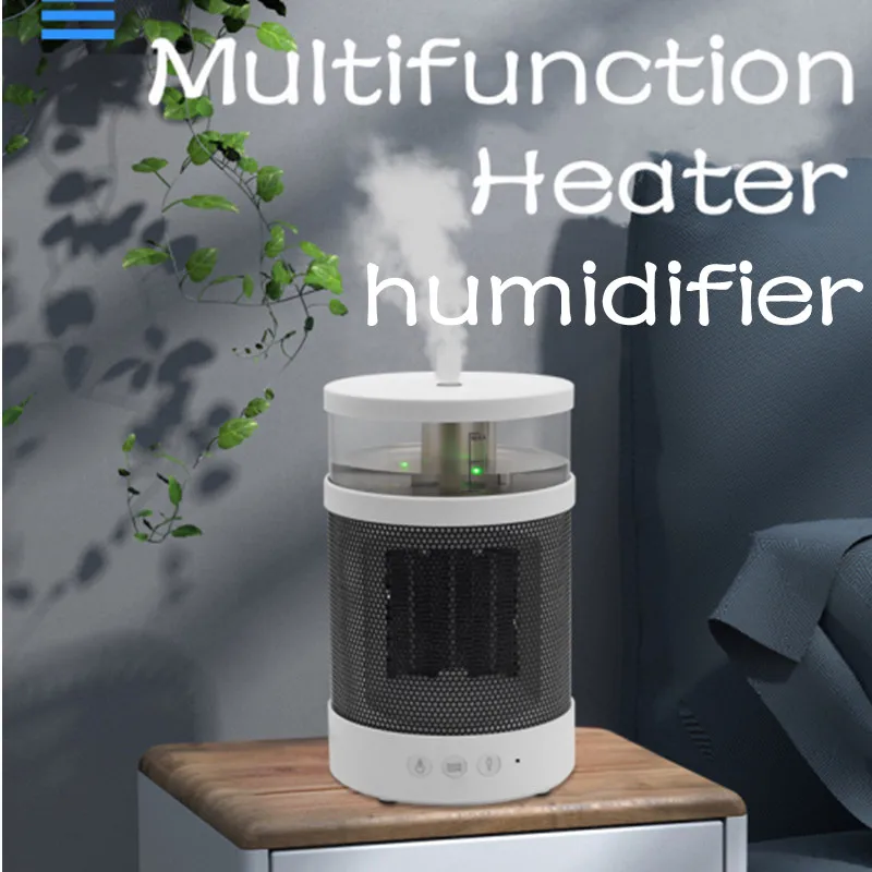 3 in 1 Desktop Heater Home Heater Humidifier with Night Light Heater Room  Heating Stove Household Portable Electric Heater - AliExpress