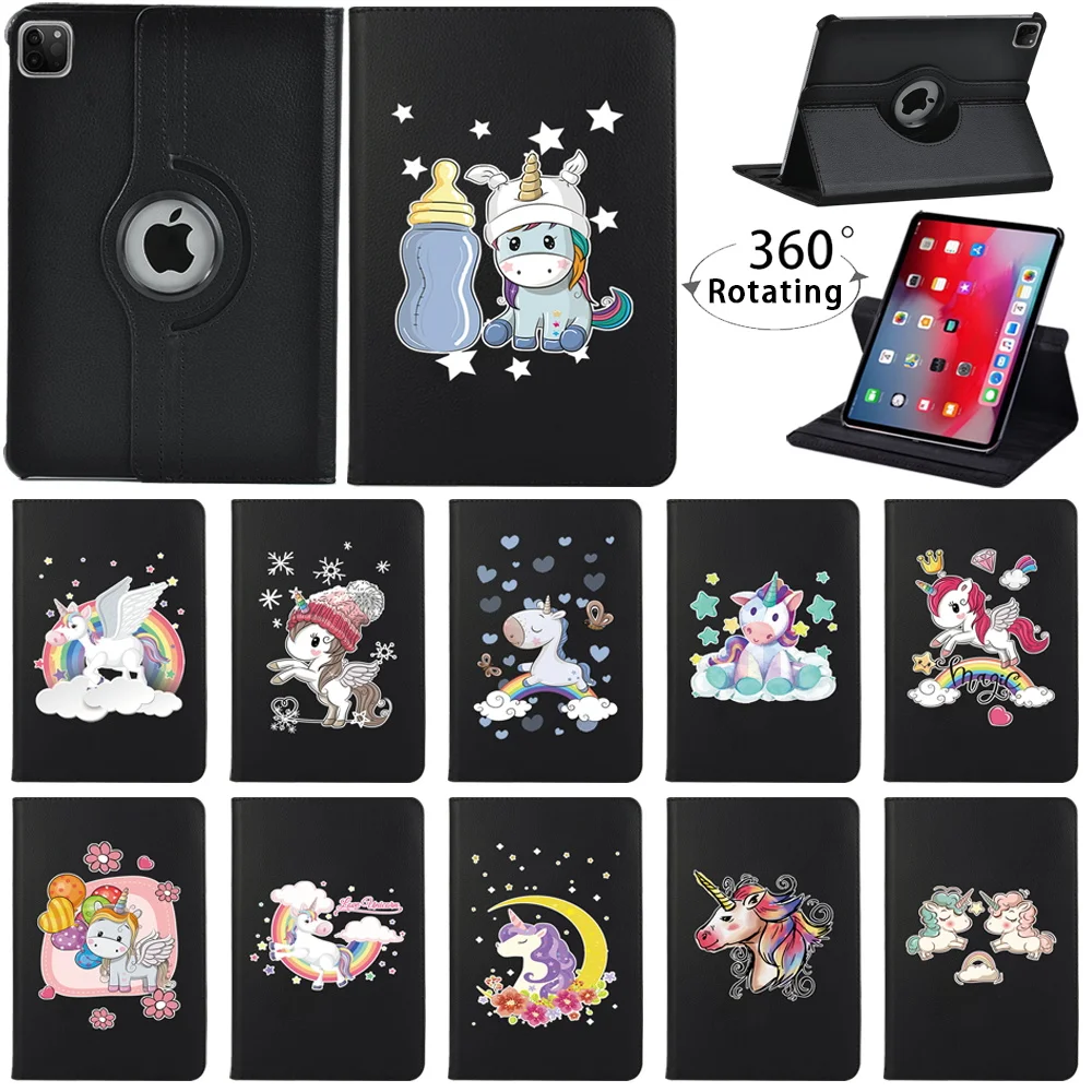 Custodia In Pelle Pu Per Apple Ipad Air 1/2 9.7 "/Air 3 10.5"/Air 4 /Air 5 10.9 "Tablet Serie Di Stampa Rotante A 360 Gradi Modello