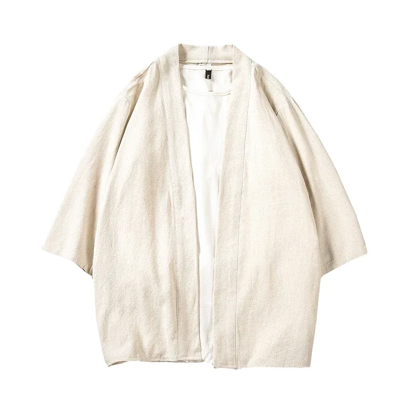 Kimono Japanese Costume Men Coat Harajuku Style Tops Japan Haori Cardigan Chinese Traditional Jacket Loose Shirt Yukata Coats
