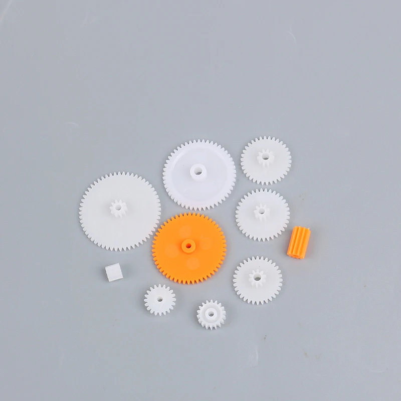 200 Stück gemischte Kunststoff-Zahnrad tasche Motor Motor Getriebe 0,5 Form DIY hand gefertigten Spielzeug Zubehör Motor – Detail 15