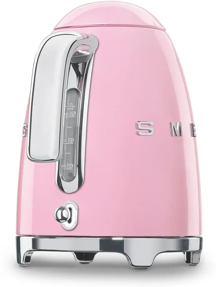 Style Electric Water Kettle with Automatic Shutoff, Removable Base, and Water Indicator, Pink 4