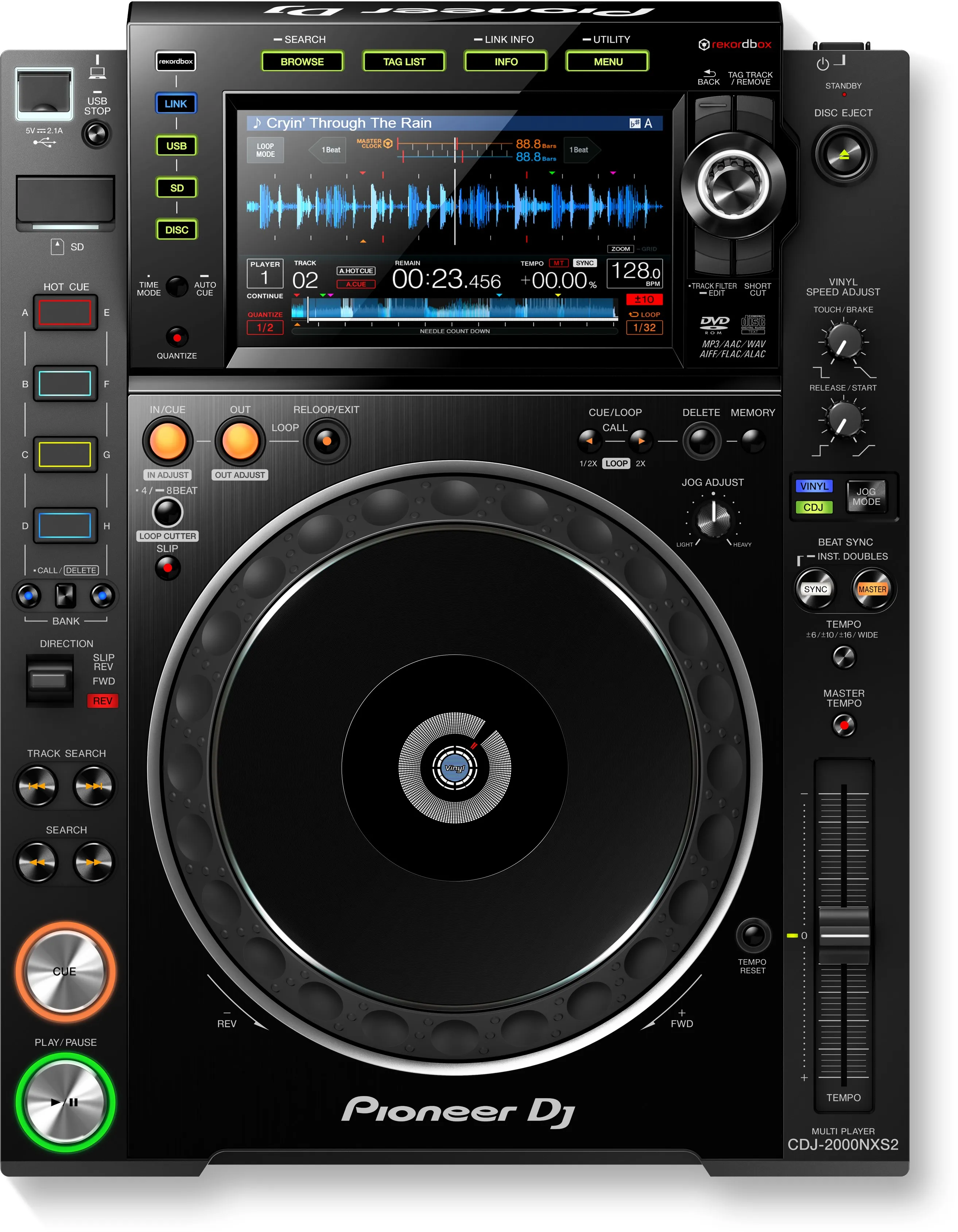 パイオニアCDJ-2000 nx2CDプレーヤーrekordboxuディスクプレーヤー 