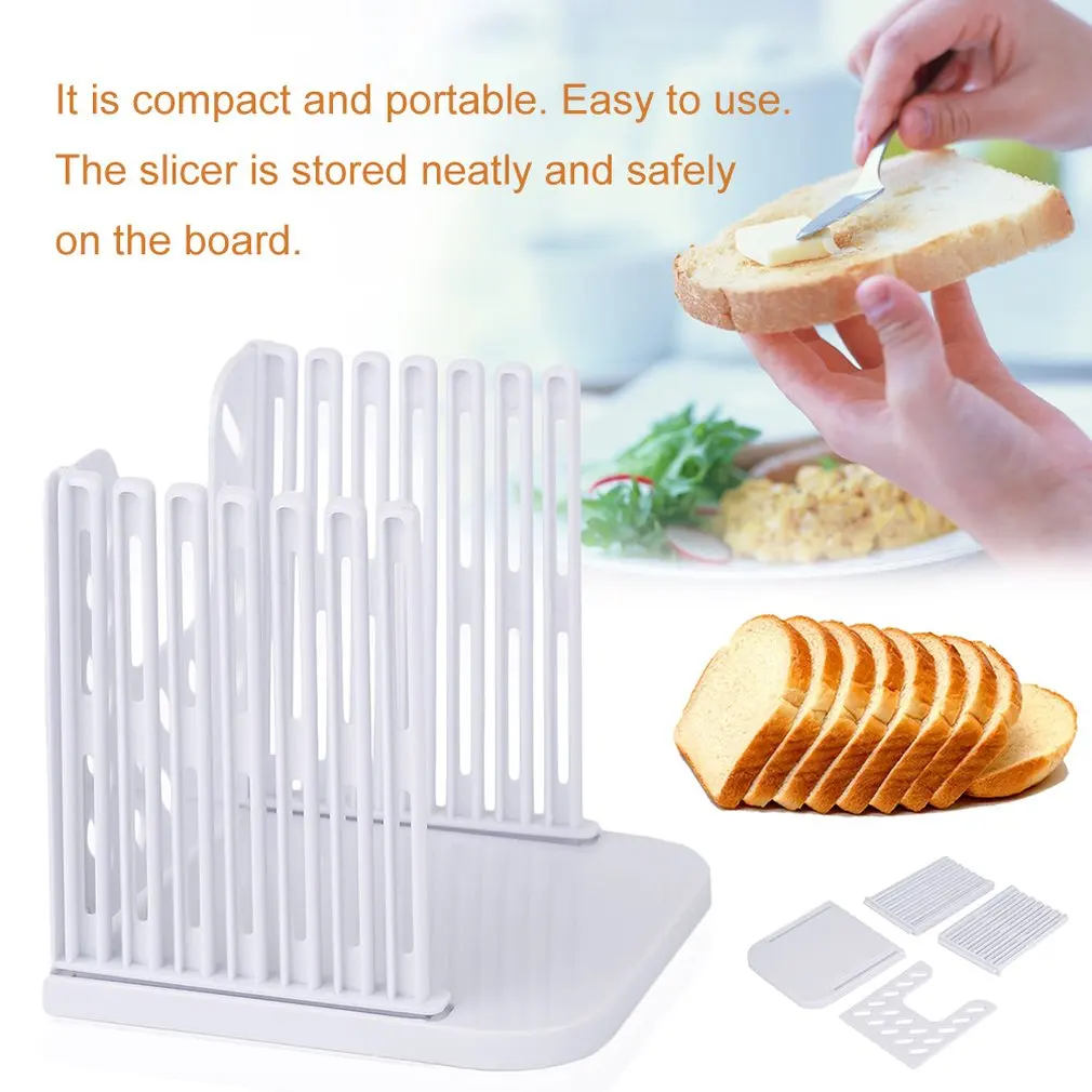 Toast Cutter Bread Slicer Bread Loaf Cutter Slicing Machine Pastry Tool  Sandwich Cutting Guide Mold Maker Kitchen Cutter - AliExpress