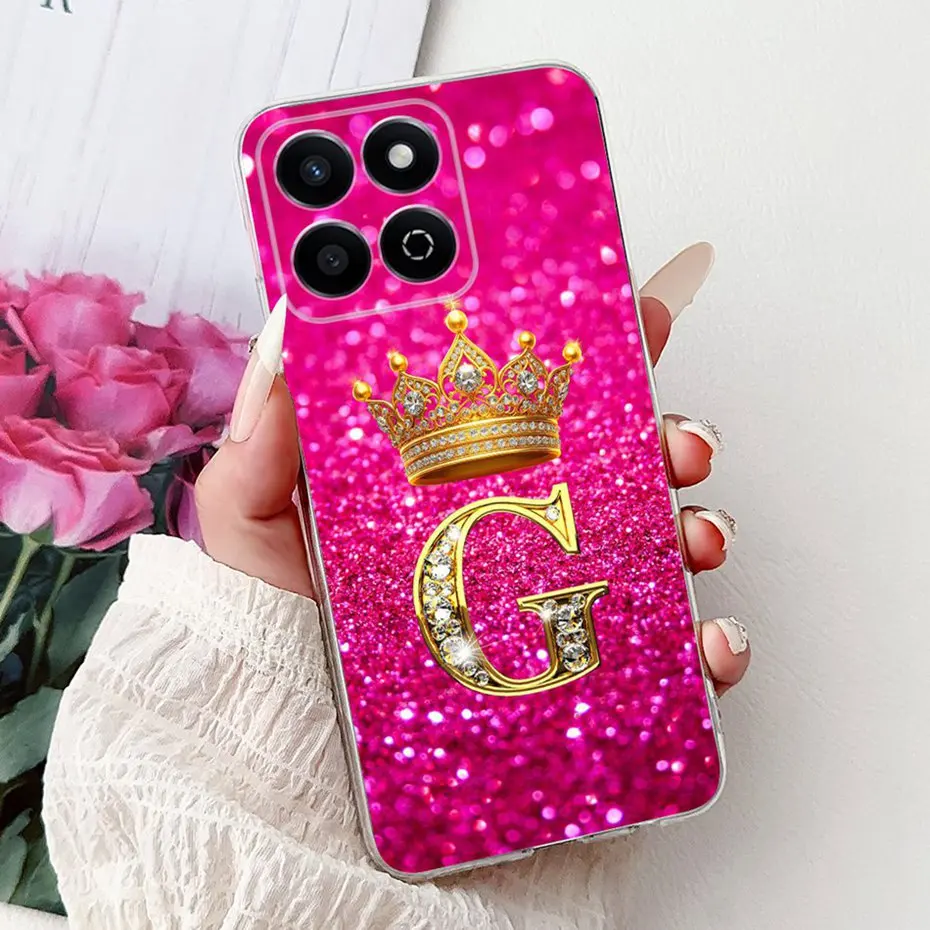 Fashion Letter Clear TPU Slim Soft Silicone Phone Case Bumper