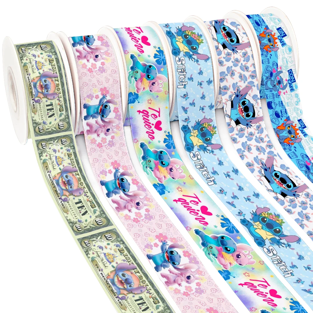 10yards-Satin-Ribbon-Disney-Stitch-Hot-Sale-Grosgrain-Ribbon-for ...