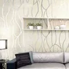 53cm European style 3D non-woven fabric wall sticker for moisture-proof curved stripe background wall sticker in living room 4