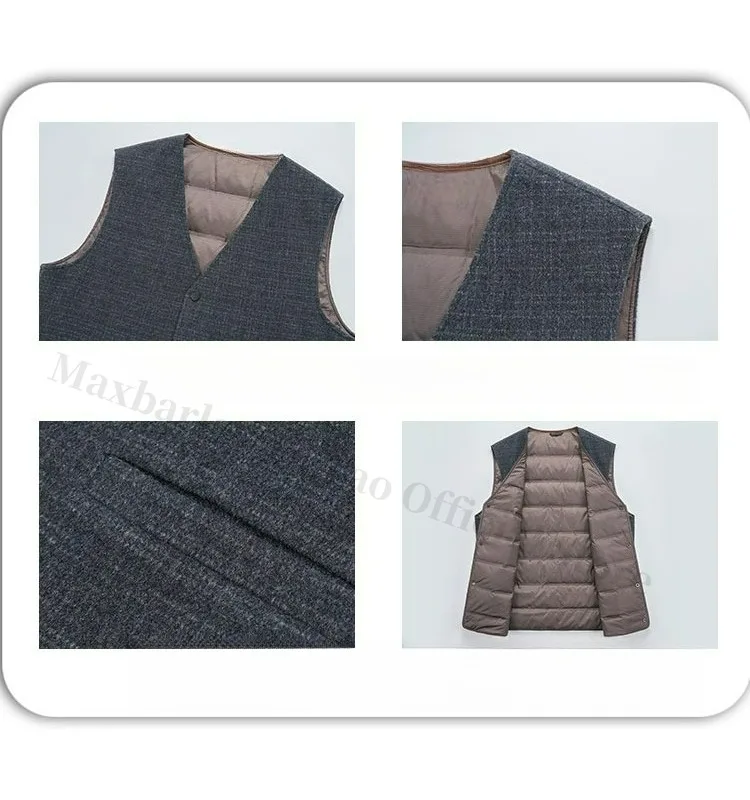 COMXZ Down Sleeveless Vest Collar Detail