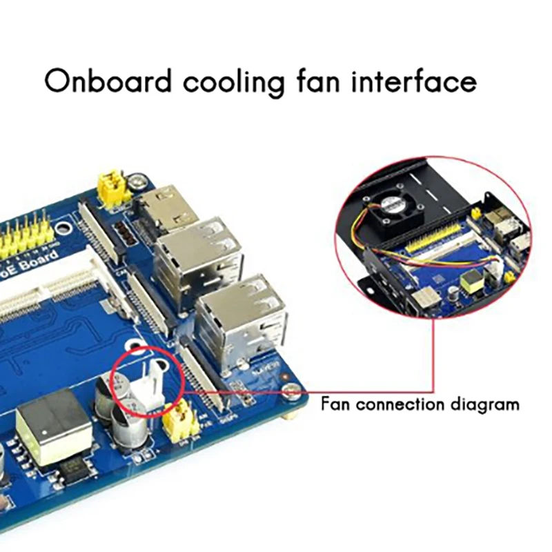 Raspberry Pi CM3 Lite Waveshare CM-IO-POE-BOX,  ̽ Ȯ