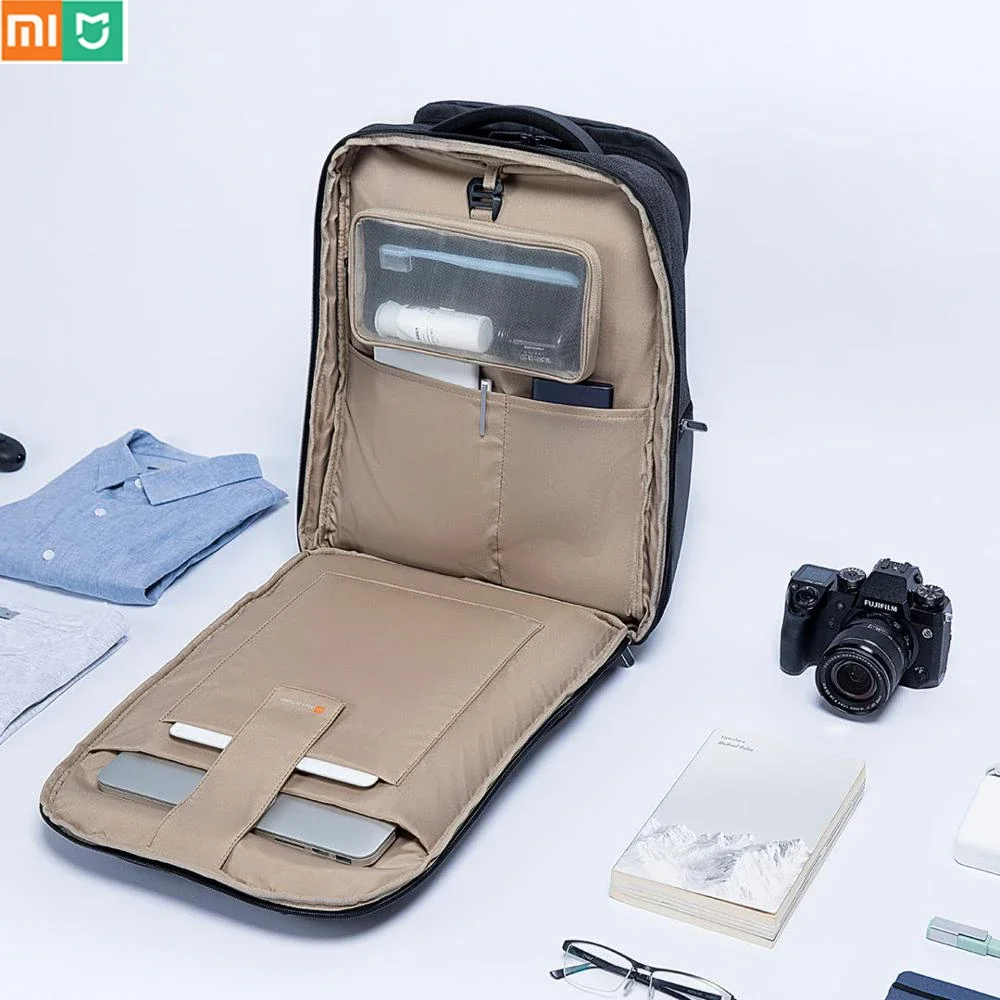 Original Xiaomi Mi Business Travel Backpacks 2 Waterproof Open Bag 26L Big Capacity For 15.6Inch School Office Smart Laptop Bag waterproof backpack