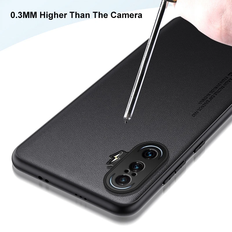 Luxury PU Leather Matte Shockproof Phone Case Cover