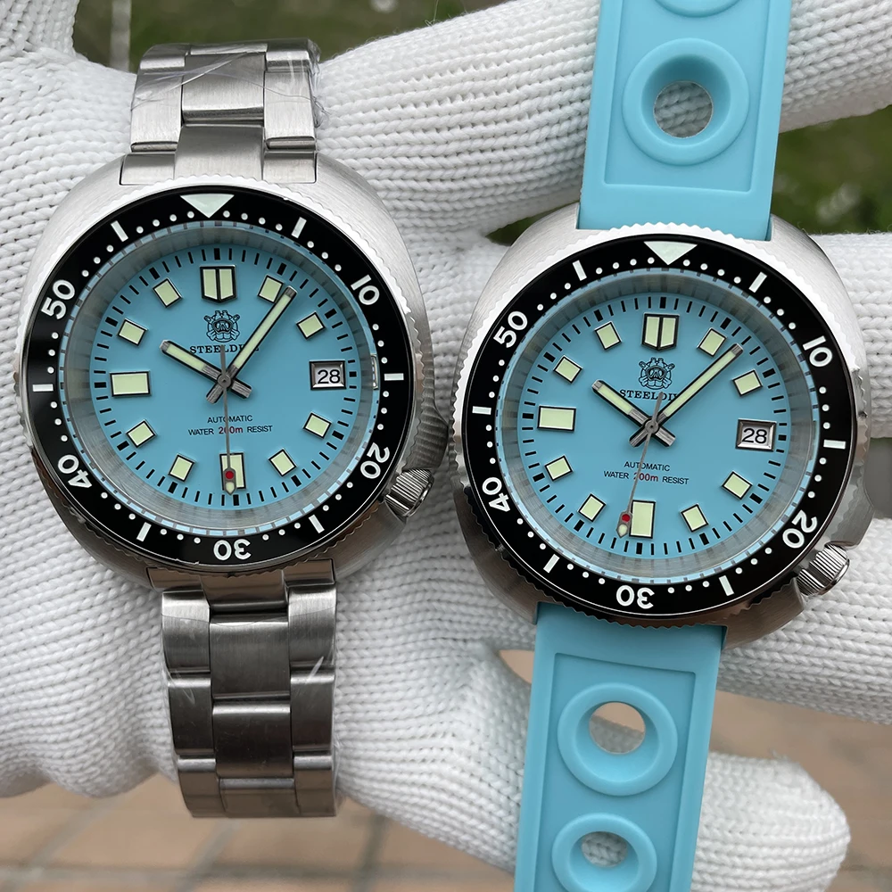 STEELDIVE SD1974 NEW In Fashion Abalone Sapphire Crystal NH35 Movement Swiss Luminous 200M Waterproof Mechanical Dive Watch