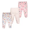 3PCS/Lot Cotton Newborn Baby Boy Girl Pants Cartoon Wrap Foot Long Trousers Spring Autumn Toddler Leggings For Girls Boys 0-12M 5