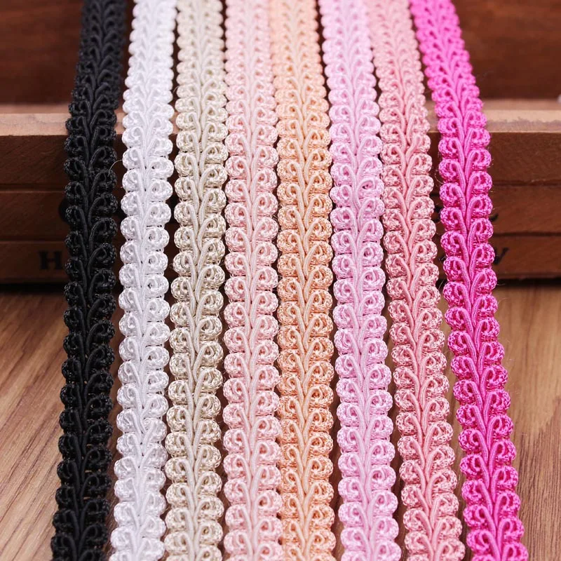 10yard Gold Silver Centipede Braided Lace Ribbon DIY Craft Sewing Accessories Wedding Xmas Decor Fabric Curve