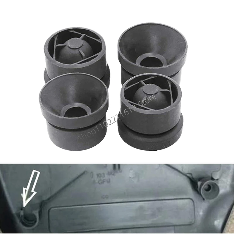 Engine Hood Hinge Cover Air Filter Box Rubber Grommet Car Engine Cover Grommet Rubber er Stop Bumper Grommet Shock Absorbing Accessories for Audi VW Touareg Beetle Skoda 06A10322