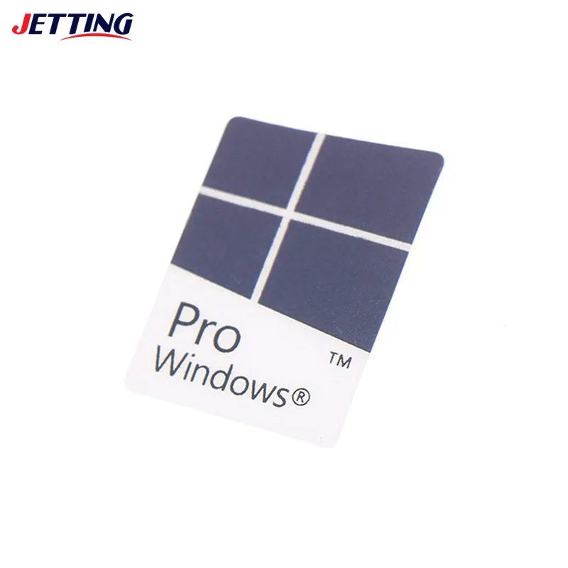 Blue Notebook Desktop Computer Windows10 Sticker WIN10 PRO Label 10pcs