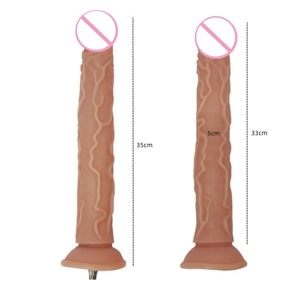 Automatic Sex Machine Black Dildos Attachment For 3XLR Masturbation Machine Anal Plug Silicone Penis Sex Toy Accessories