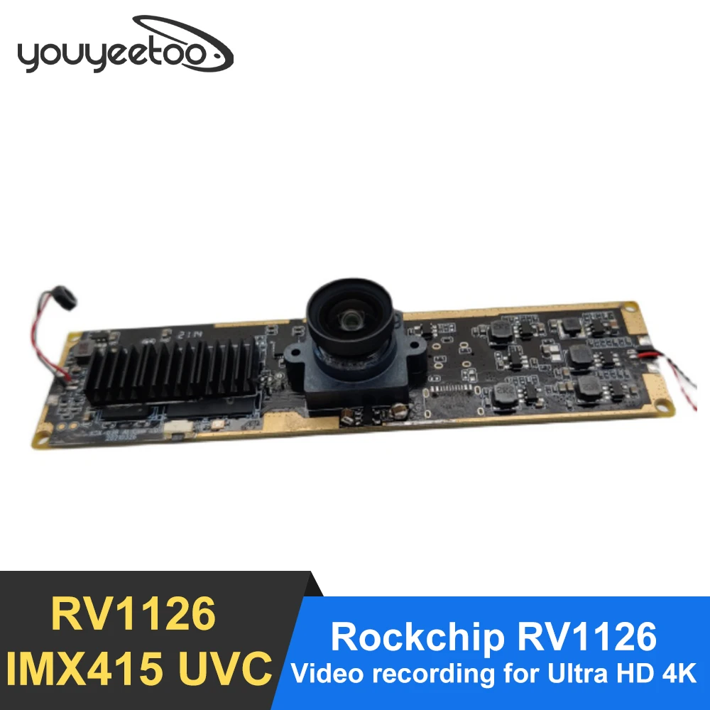 

youyeetoo Rockchip RV1126 USB AI Camera Quad-core 32-bit A7 Sensor IMX415 Ultra HD 4K Video Support Windows/Android/Linux/Mac OS