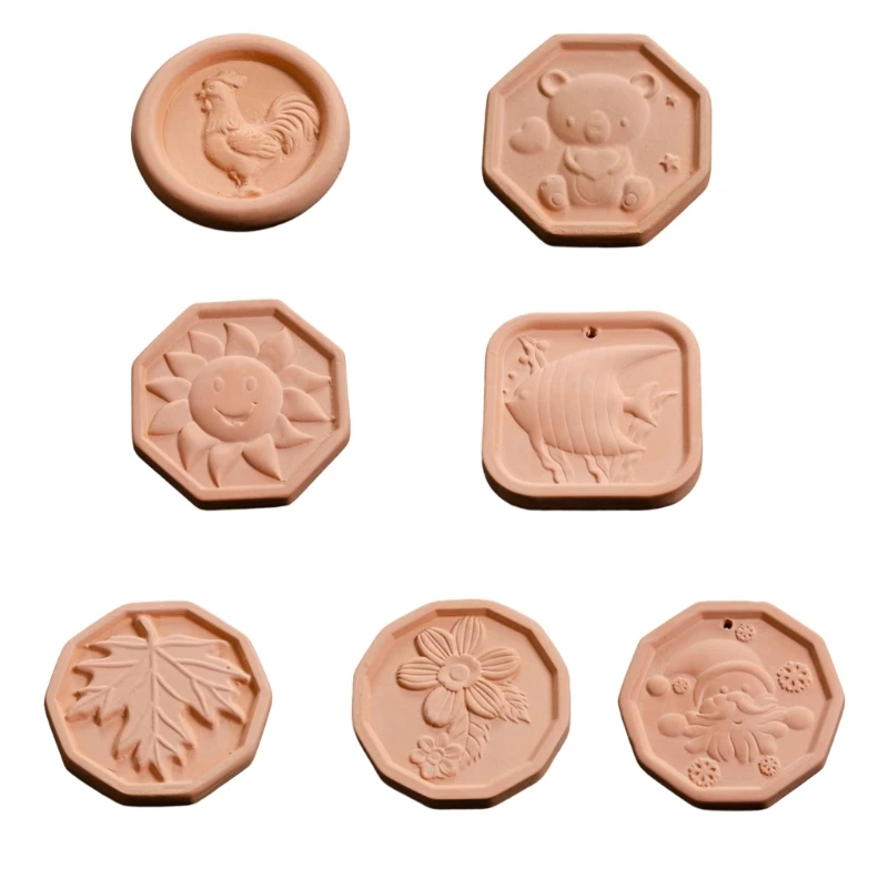 

10pcs Smoke Cigars Humidifier Small Round Clay Pads to Preserve Humidity