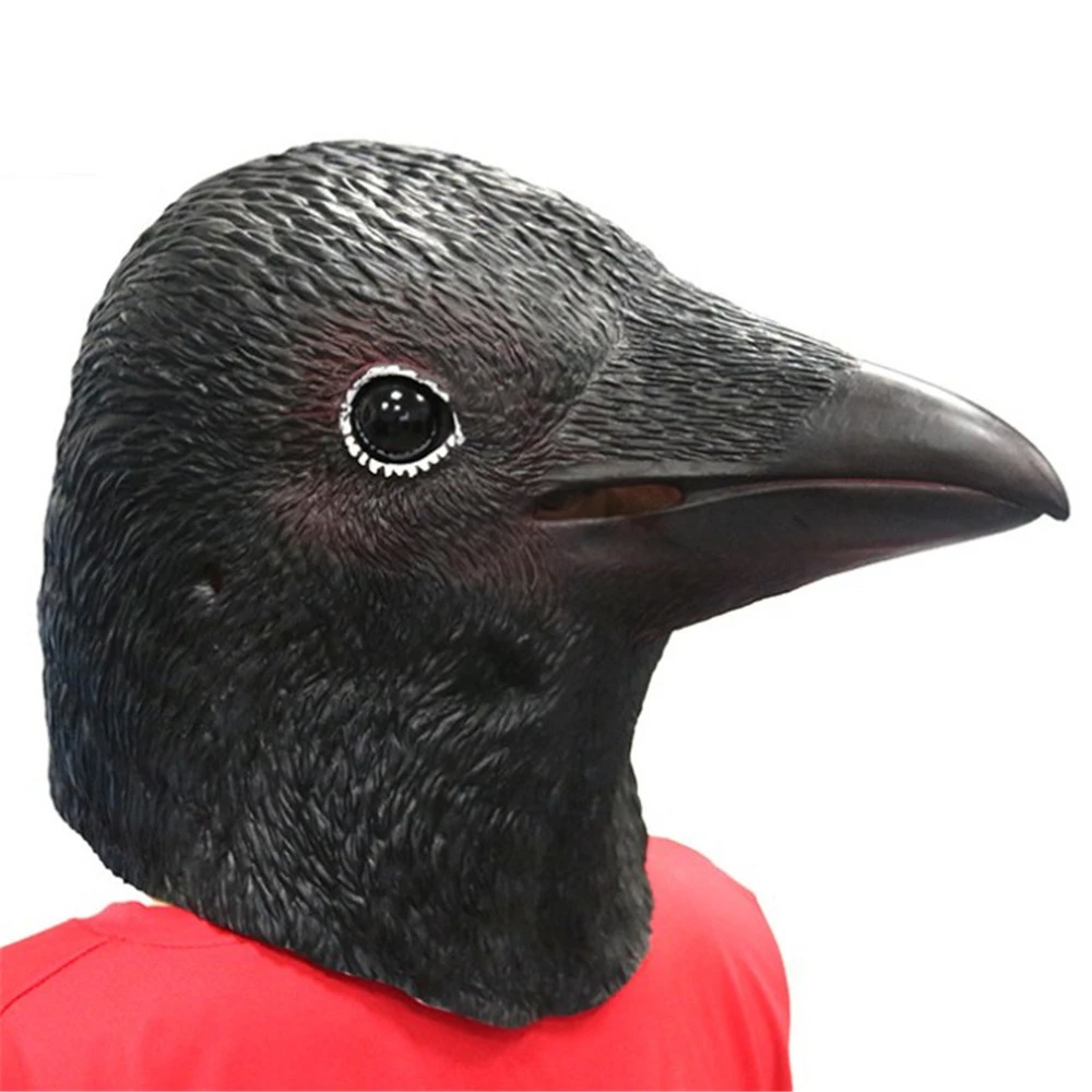 Funny Bird Mask Latex Crow Cosplay Masks Beak Adult Halloween Party Props -  Masks & Eyewear - AliExpress